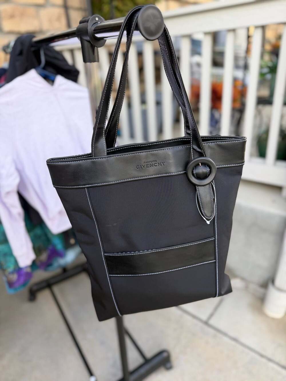 Givenchy Parfums Black Nylon Tote Bag